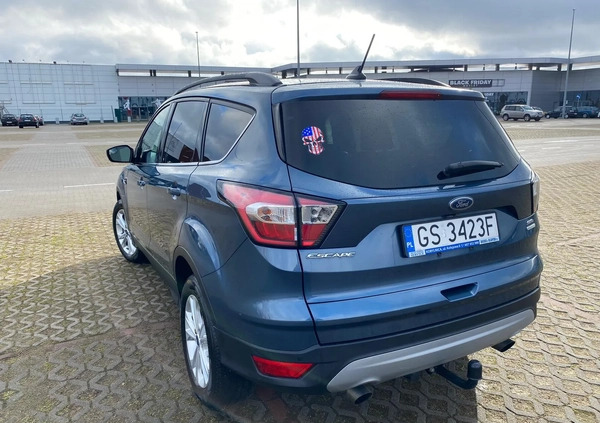 Ford Escape cena 60500 przebieg: 78000, rok produkcji 2017 z Słupsk małe 277